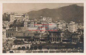 Italy, Genova, Genoa, RPPC, Piazza di Francia e Stazion Brignole, GSEDA No 72753