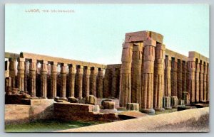 Egypt  Luxor  The Colonnades   Postcard