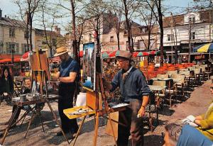 BT3610 Paris montmartre la place du tertre et ses peintres     France