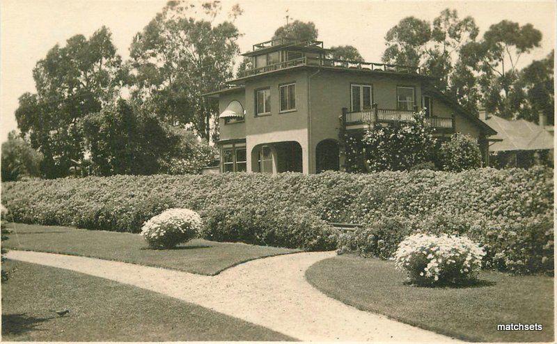 Arts & Crafts Home C-1915 Los Angeles California RPPC real photo postcard 10704