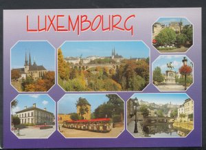 Luxembourg Postcard - Views of Cathedrale, Pont Adolphe, Hotel De Ville  RR5462