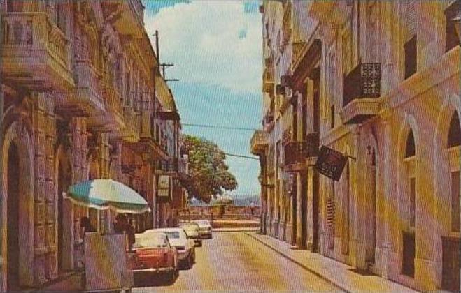 Puerto Rico San Juan Main Street Scene