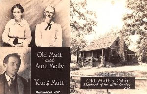 Old Matt and Aunt Molly, Young Matt in Shepard of the Hills, Missouri