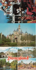 Mickey The Firemouse Chief Mouse In Disneyland Vintage American USA 3x Postcard