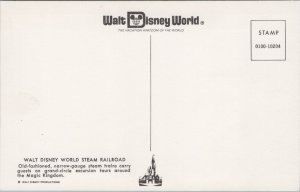 USA Walt Disney World Steam Railroad Chrome Postcard C034