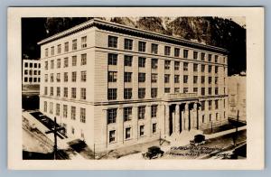 JUNEAU AK US FEDERAL & TERRITORIAL BUILDING VINTAGE REAL PHOTO POSTCARD RPPC