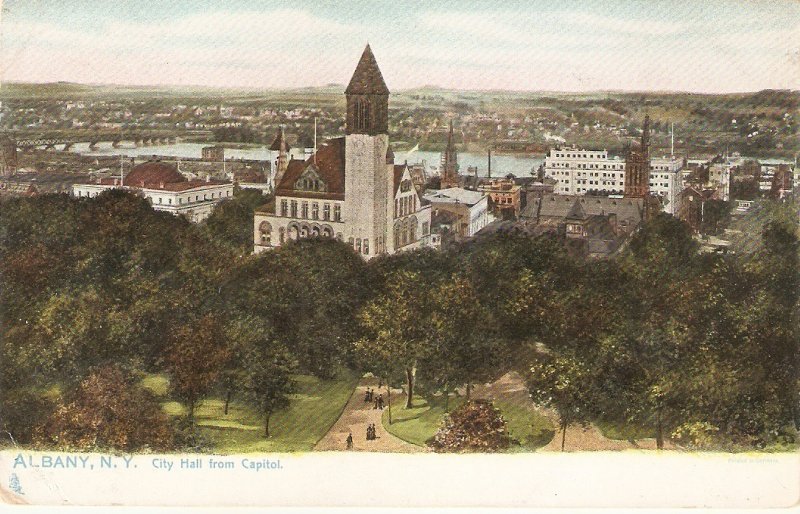 Atlantic City NJ. City Hall from Capitol Tuck Atlantic city Ser. PC # 2035