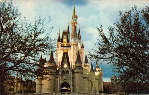 DISNEY WORLD Orlando Florida 1960s Postcard Cinderella Castle Fantasyland