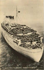 CPA AK Queen Elizabeth - Cunard White Star Superliner - Ships (774367)