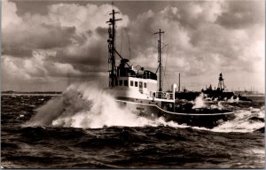 Sleepboot Nestor Bureau Wijsmuller Ijmuiden Tugboat Ship Vintage RPPC C016