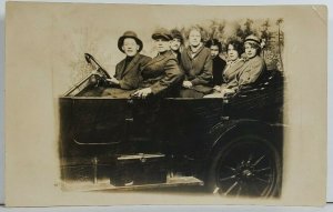 Rppc Families Corry Pa Carroll, Hammond Bensink Automobile Studio Postcard O20