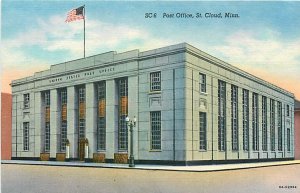 MN, Saint Cloud, Minnesota, Post Office, Curteich No 8A-H2984