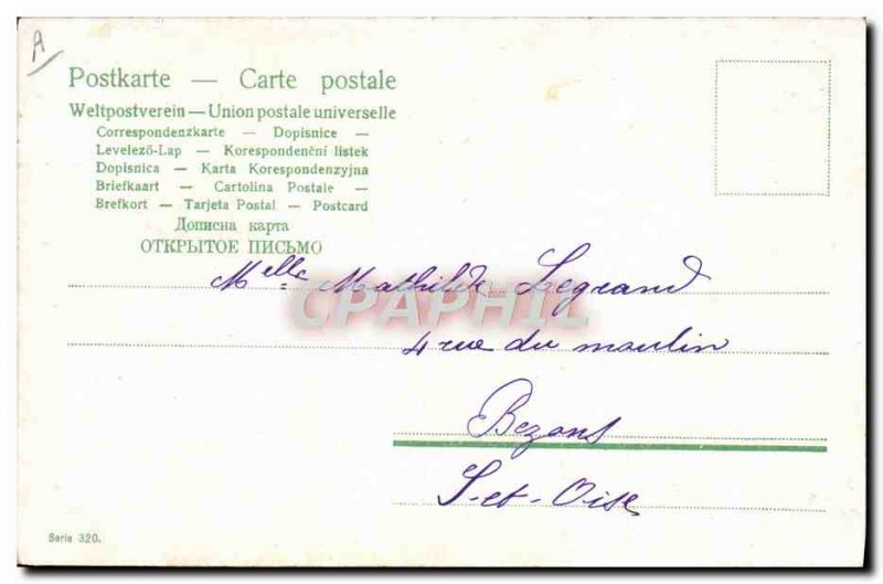 Old Postcard Jet Aviation Airship Children