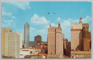 State View~Air View Bog D Business Section Dallas Texas~Vintage Postcard