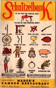 Postcard RESTAURANT SCENE Milwaukee Wisconsin WI AO3222