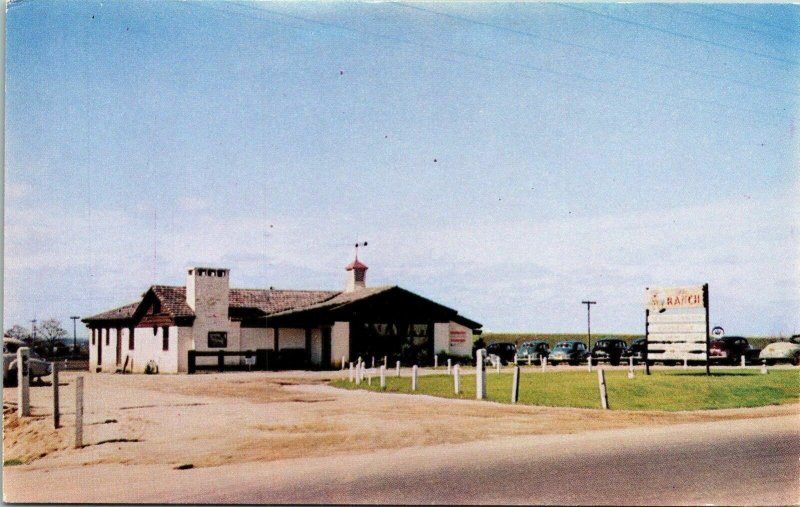 Ranch Montgomery Resturant Alabama AL Postcard Dexter VTG UNP Vintage Old Cars 