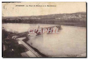 Old Postcard Avignon Pont St Benezet and Barthelasse