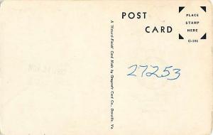 High School Graham North Carolina NC White Border Postcard