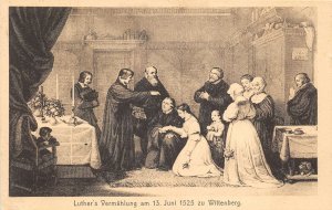 Lot 96 luther wedding wittenberg germany postcard historical figures
