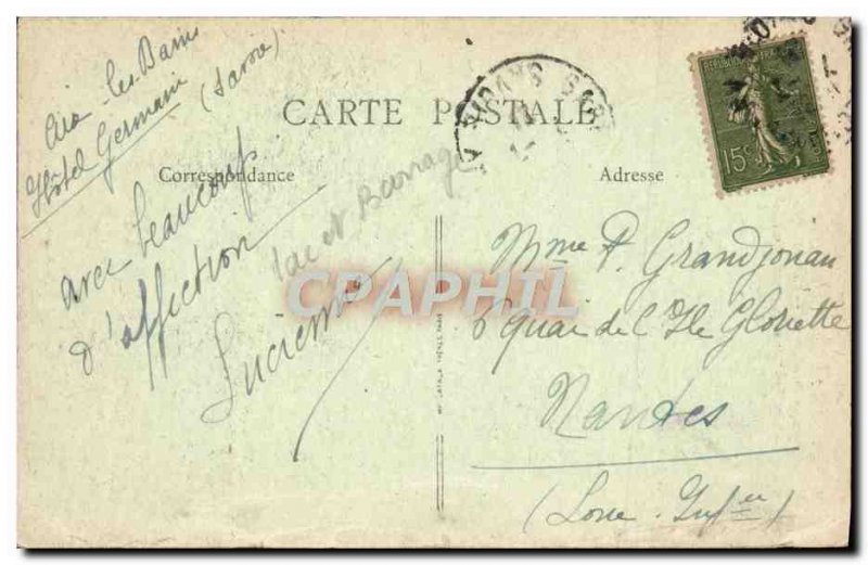 Old Postcard vicinity D & # 39Aix Baths View Taking the Road Chambotte has Ch...