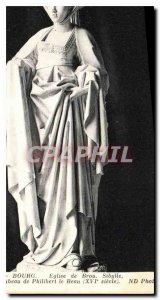 Postcard Old Brou Church Bourg Sibylle Tomb of Philibert le Beau