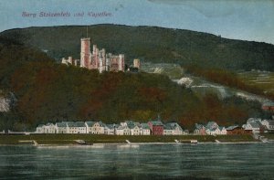 Vintage Postcard 1910's Burg Stolzenfels und Kapellen Castle in Koblenz Germany