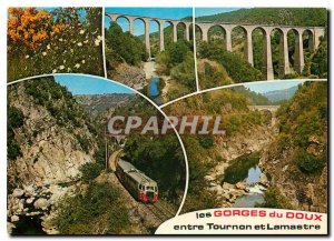 Postcard Modern Gorges du Doux between Tournon and Lamastre (Ardeche) fishing...