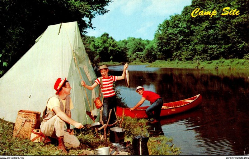 Pennsylvania Greetings From Reddon's Drug Stores Typical Campsite Suqueh...