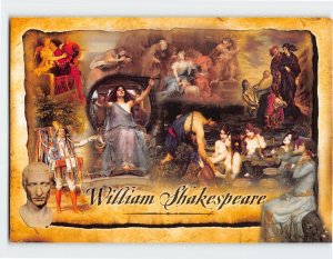 Postcard William Shakespeare, Ashland Shakespeare Festival, Ashland, Oregon