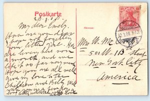 Cologne North Rhine-Westphalia Germany Postcard Hansaring Road View 1908