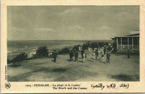 Morocco Fedalah The Beach and the CasinoVintage Postcard 04.09