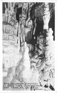 Postcard RPPC  1940s Cave Kentucky Cumberland Gap King Salmons Castles 22-13236