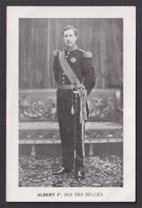 Vintage Postcard Belgium King Albert I