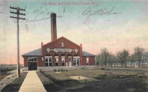 City Water & Power Plant Austin Minnesota 1907 postcard