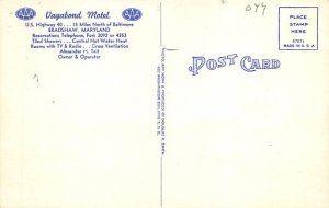 Vagabond Motel Bradshaw, Maryland MD Postcards