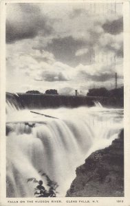 United States 1933 New York falls on the Hudson river Glens falls postcard 