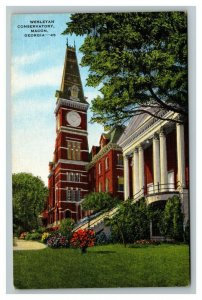 Vintage 1940's Postcard Wesleyan Conservatory College in Macon Georgia