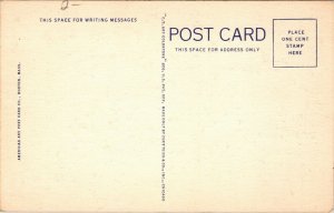 Postcard MA Bristol County Fall River Notre Dame Church LINEN 1940s H17