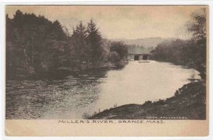 Miller's River Orange Massachusetts 1905c postcard