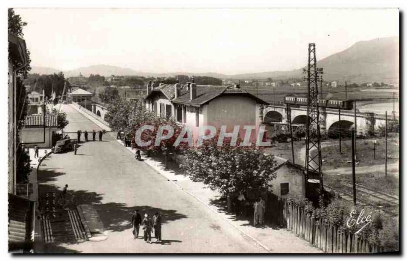 Hendaye Modern Postcard Frontiere Franco Spanish The three international bridges