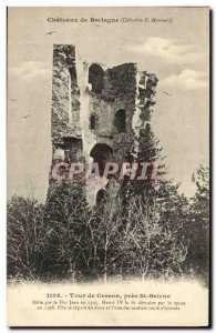 Old Postcard Tower of Cesson St Brieuc Pres