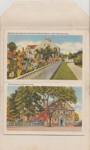 Nantucket, Massachusetts Linen Souvenir Folder 18 Views