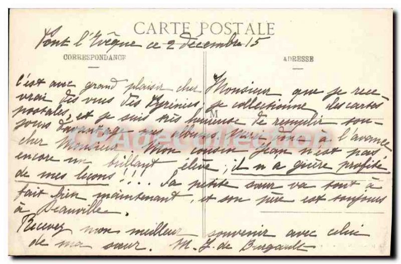 Old Postcard Pont L'Eveque Manoir D'Argence 1640