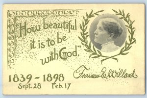 Frances Willard Womans Suffrage Frances E. Willard Portrait Antique Postcard