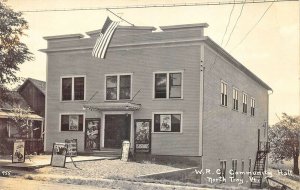 North Troy VT W. R. C. Community Hall Movies Posters RPPC