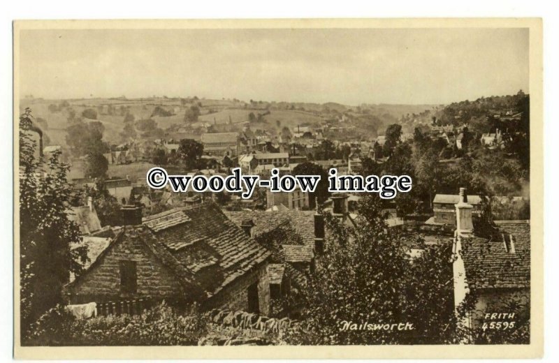 tq2760 - Gloucs - Early View across the Town of Nailsworth - Postcard
