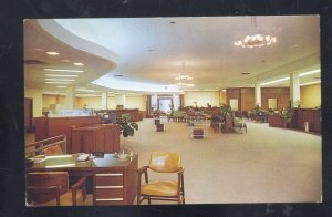 FORT MYERS FLORIDA FIRST NATIONAL BANK INTERIOR ADVERTISING POSTCARD