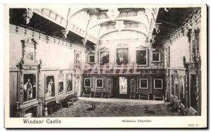 Postcard Old Windsor Castle Waterloo Chamber