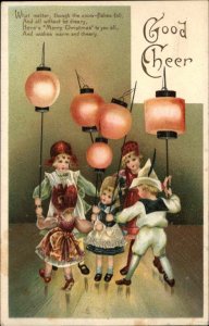 Christmas Happy Children Dance Play Chinese Lanterns Misch & Co Happy Hours