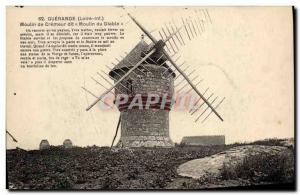 Postcard Old Windmill Guerande Mill Mill said creamer Devil